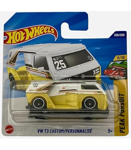 Volkswagen T3 ヴァナゴン 1/43 ミニカー 4台セット Amazon.com: Hot Wheels VW T3 Custom Van, 1:64 Scale, Brown/Gold